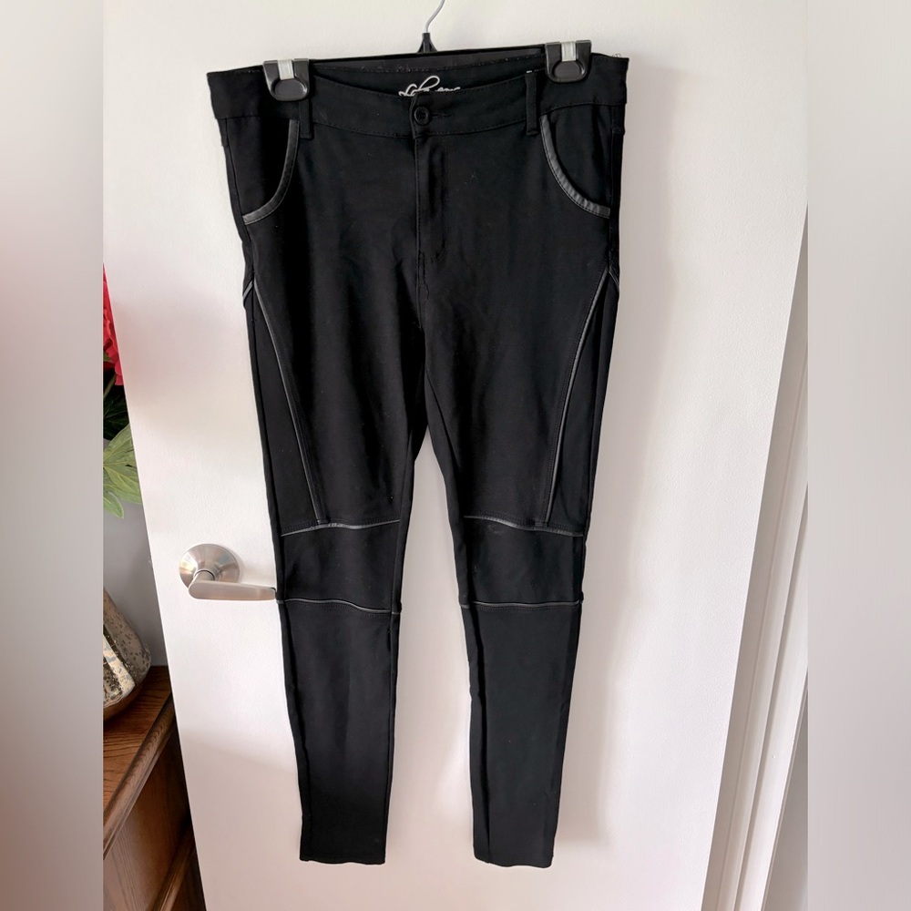 Black Pants with Pipping Detail